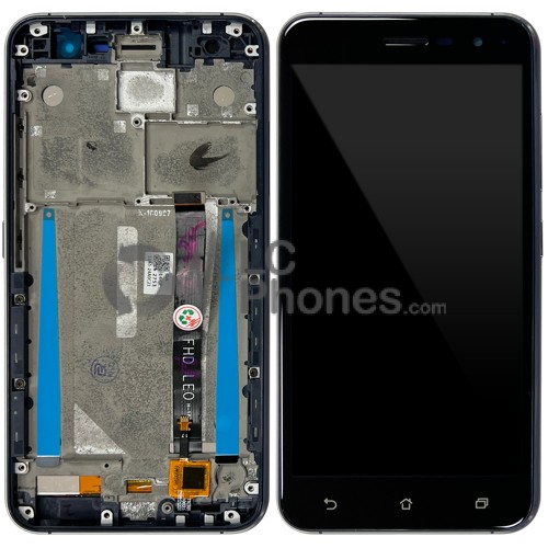 Asus Zenfone 3 ZE520KL - Full Front LCD Digitizer with Frame Black