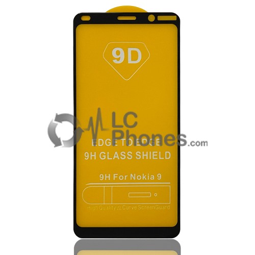 Nokia 9 PureView - Full Arc Tempered Glass Black