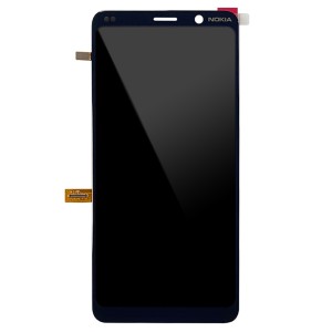Nokia 9 PureView - Full Front LCD Digitizer Black with Fingerprint