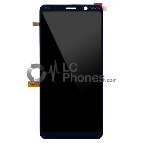 Nokia 9 PureView - Full Front LCD Digitizer Black with Fingerprint