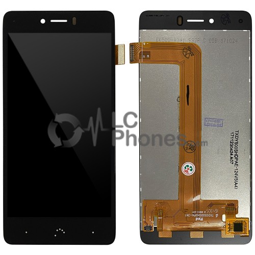 BQ Aquaris U Plus - Full Front LCD Digitizer Black