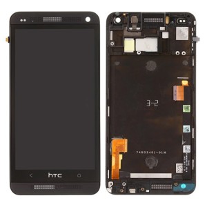 HTC one M7 -  Full Front LCD Digitizer with Frame Black