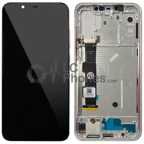 Xiaomi Mi 8 - Full Front LCD Digitizer with Frame White