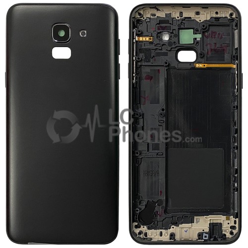 Samsung Galaxy J6 2018 J600F - Back Housing Cover Black