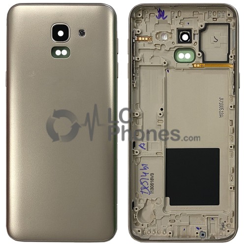 Samsung Galaxy J6 2018 J600F - Back Housing Cover Gold