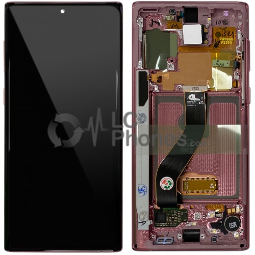 Samsung Galaxy Note 10 N970 - Full Front LCD Digitizer Aura Pink < Service Pack >