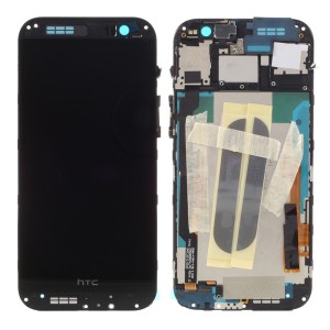 HTC One M8 - Full Front LCD Digitizer With Frame Black