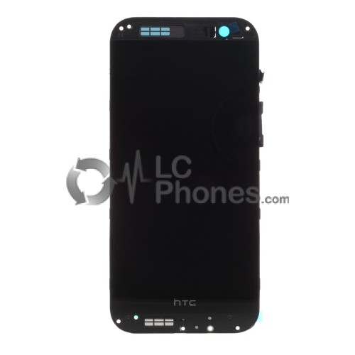 HTC One M8 - Full Front LCD Digitizer With Frame Black