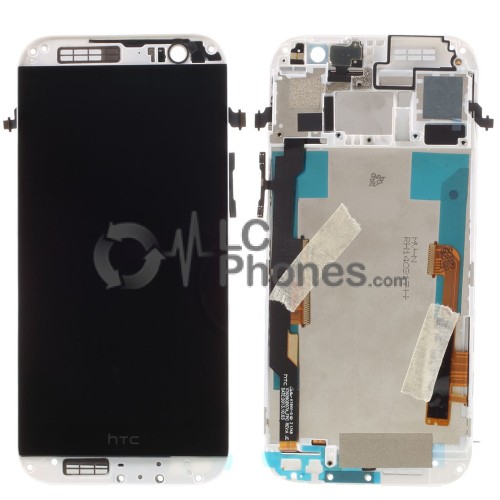 HTC One M8 - Full Front LCD Digitizer With Frame Grey