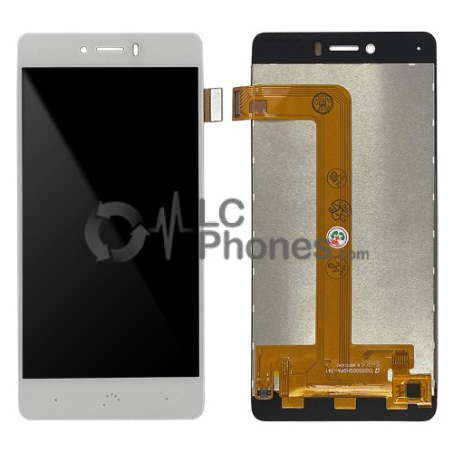 BQ Aquaris U Plus - Full Front LCD Digitizer White