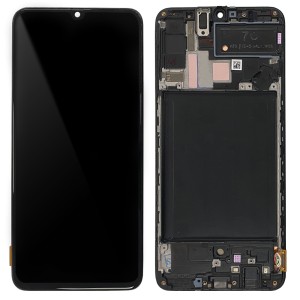 Samsung Galaxy A70 A705F - Full Front LCD Digitizer With Frame Black 