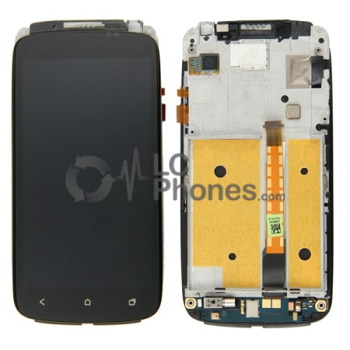 HTC One S - Full Front LCD Digitizer with Frame Black