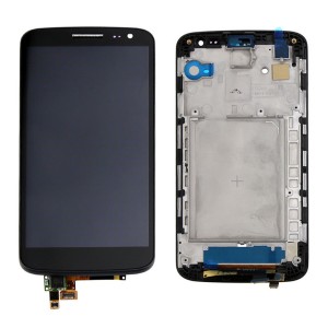 LG G2 Mini D618 - Full front LCD Digitizer  With Frame   Black