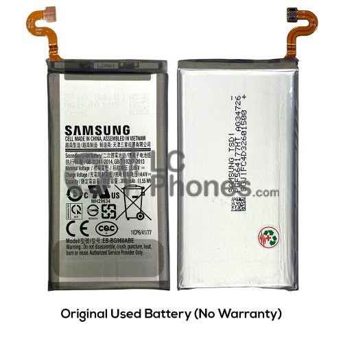 Samsung Galaxy S9 G960F - (Original Used) Battery EB-GB960ABE 3000mAh 11.55Wh (No Warranty)