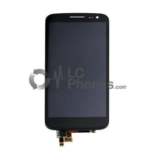 LG G2 Mini D618 - Full front LCD Digitizer  With Frame   Black