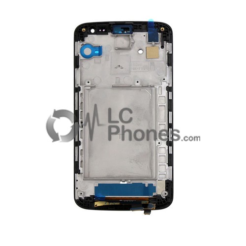 LG G2 Mini D618 - Full front LCD Digitizer  With Frame   Black