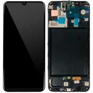 Samsung Galaxy A50 A505F - Full Front LCD Digitizer with Frame Black 