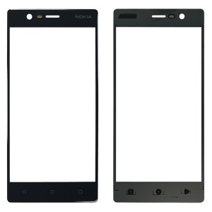 Nokia 3 - Front Glass Black