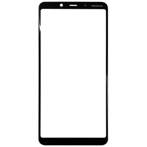 Nokia 3.1  Plus - Front Glass Black