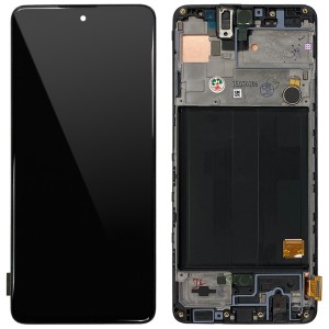 Samsung Galaxy A51 A515F - Full Front LCD Digitizer With Frame Black 