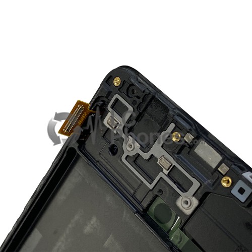 Samsung Galaxy A71 A715F - Full Front LCD Digitizer With Frame Black < Service Pack >