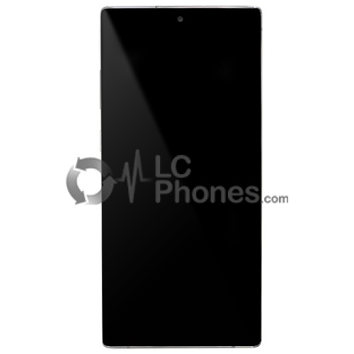 Samsung Galaxy Note 10+ N975 - Full Front LCD Digitizer With Frame Aura White < Service Pack >