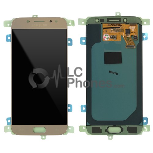 Samsung Galaxy J5 2017 J530 - Full front LCD Digitizer Gold (Original Remaded)