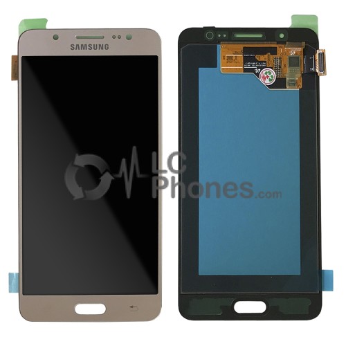 Samsung Galaxy J5 J510 2016 - Full Front LCD Digitizer Gold (Original Remaded)