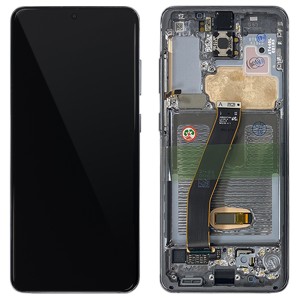 Samsung Galaxy S20 G980 / S20 5G G981 - Full Front LCD Digitizer With Frame Cosmic Grey 