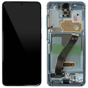 Samsung Galaxy S20 G980 / S20 5G G981F - Full Front LCD Digitizer With Frame Cloud Blue 