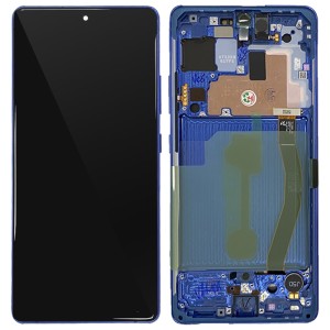 Samsung Galaxy S10 Lite G770F - Full Front LCD Digitizer With Frame Prism Blue 