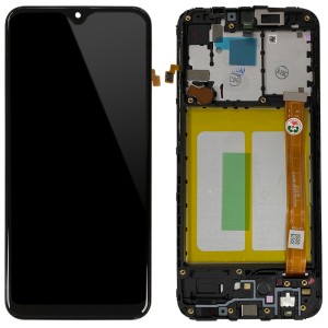 Samsung Galaxy A20e A202F - Full Front LCD Digitizer With Frame Black 