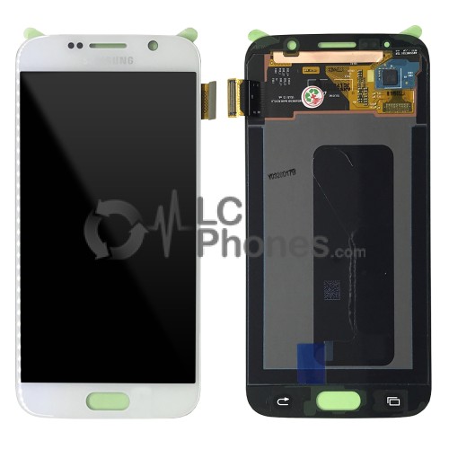 Samsung Galaxy S6 G920F - Full Front LCD Digitizer White (Original Remaded)