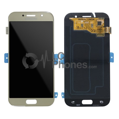 Samsung Galaxy A5 2017 A520 - Full Front LCD Digitizer Gold (Original Remaded)