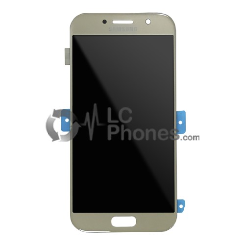 Samsung Galaxy A5 2017 A520 - Full Front LCD Digitizer Gold (Original Remaded)