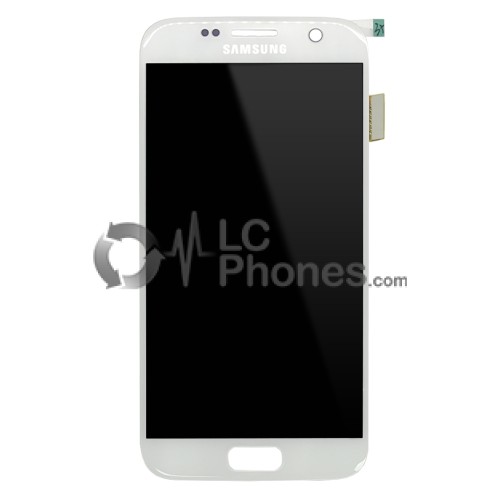 Samsung Galaxy S7 G930F - Full Front LCD Digitizer White (Original Remaded)