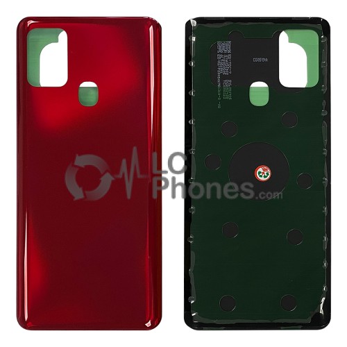 Samsung Galaxy A21S A217 - Battery Cover with Adhesive Red