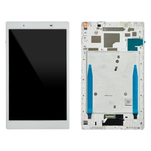 Lenovo Tab 4 8inch TB8504 - Full Front LCD Digitizer With Frame  White