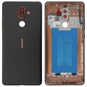 Nokia 7 Plus TA-1046 - Battery Cover Black/Copper