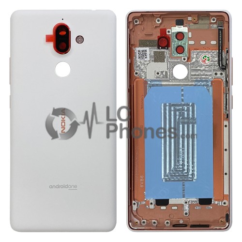 Nokia 7 Plus TA-1046 - Battery Cover White/Copper