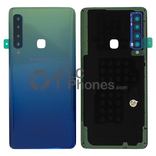 Samsung Galaxy A9 2018 A920 - Battery Cover Original with Camera Lens and Adhesive Lemonade Blue < Service Pack >