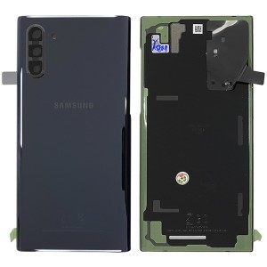 Samsung Galaxy Note 10 N970 - Battery Cover Original with Camera Lens and Adhesive Aura Black 