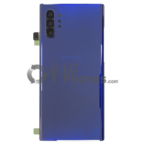 Samsung Galaxy Note 10+ N975 - Battery Cover Original with Camera Lens and Adhesive Aura Blue < Service Pack >