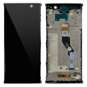 Sony Xperia XA2 Plus ( H4413 / H3413 / H4493 ) - Full Front LCD Digitizer With Frame Silver