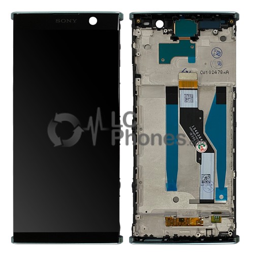 Sony Xperia XA2 Plus ( H4413 / H3413 / H4493 ) - Full Front LCD Digitizer With Frame Green