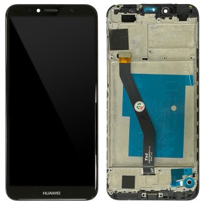 Huawei Y6 2018 ATU-L21 - Full Front LCD Digitizer With Frame Black