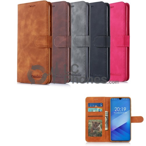 Samsung Galaxy A10 A105 - Diaobaolee Wallet leather Case with 3 Card Slots