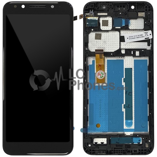 Alcatel Vodafone Smart N9 Lite VFD620 - Full Front LCD Digitizer with Frame Black