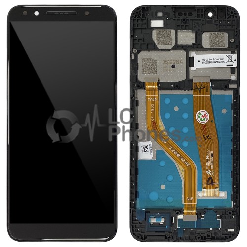 Alcatel Vodafone Smart N9 VFD720 - Full Front LCD Digitizer Black with Frame