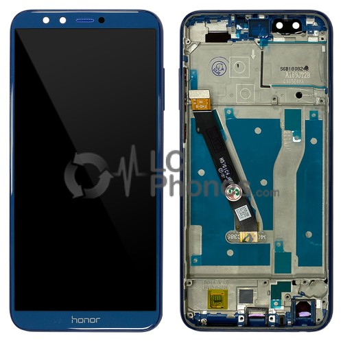 Huawei Honor 9 Lite - Full Front LCD Digitizer With Frame Blue